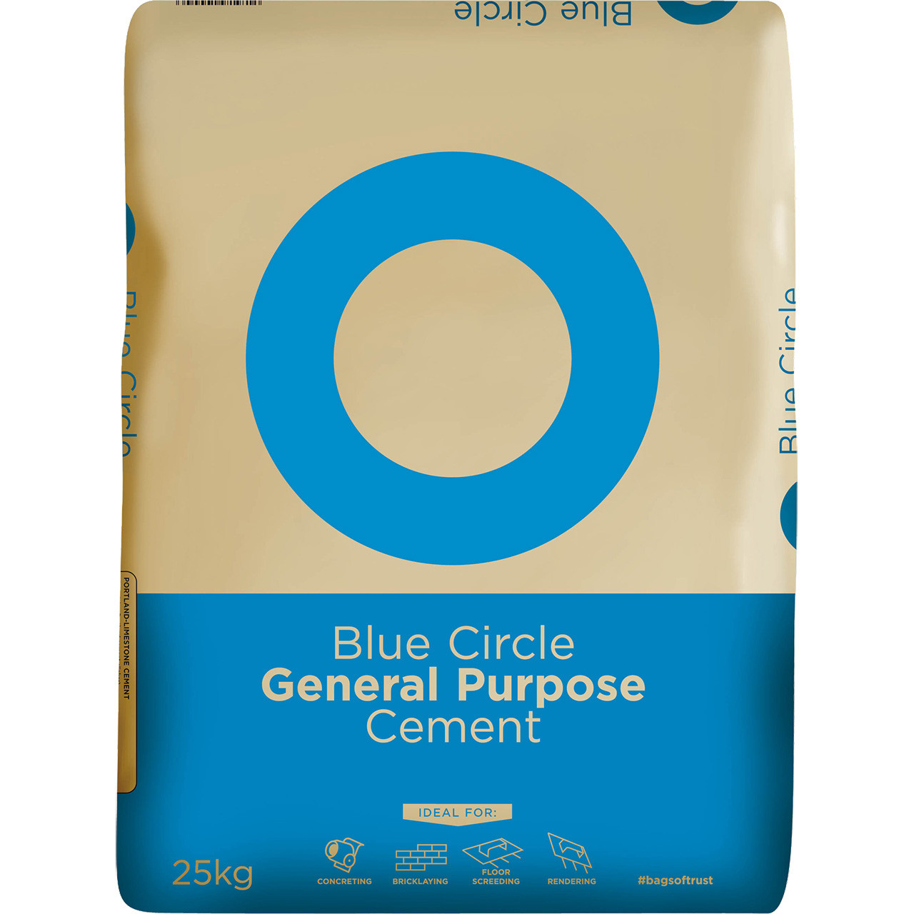 Photograph of Blue Circle General Purpose Cement in Paper Bags 25kg