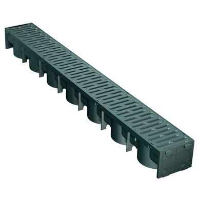 Manthorpe Channel & Black Grate Single 1000mm