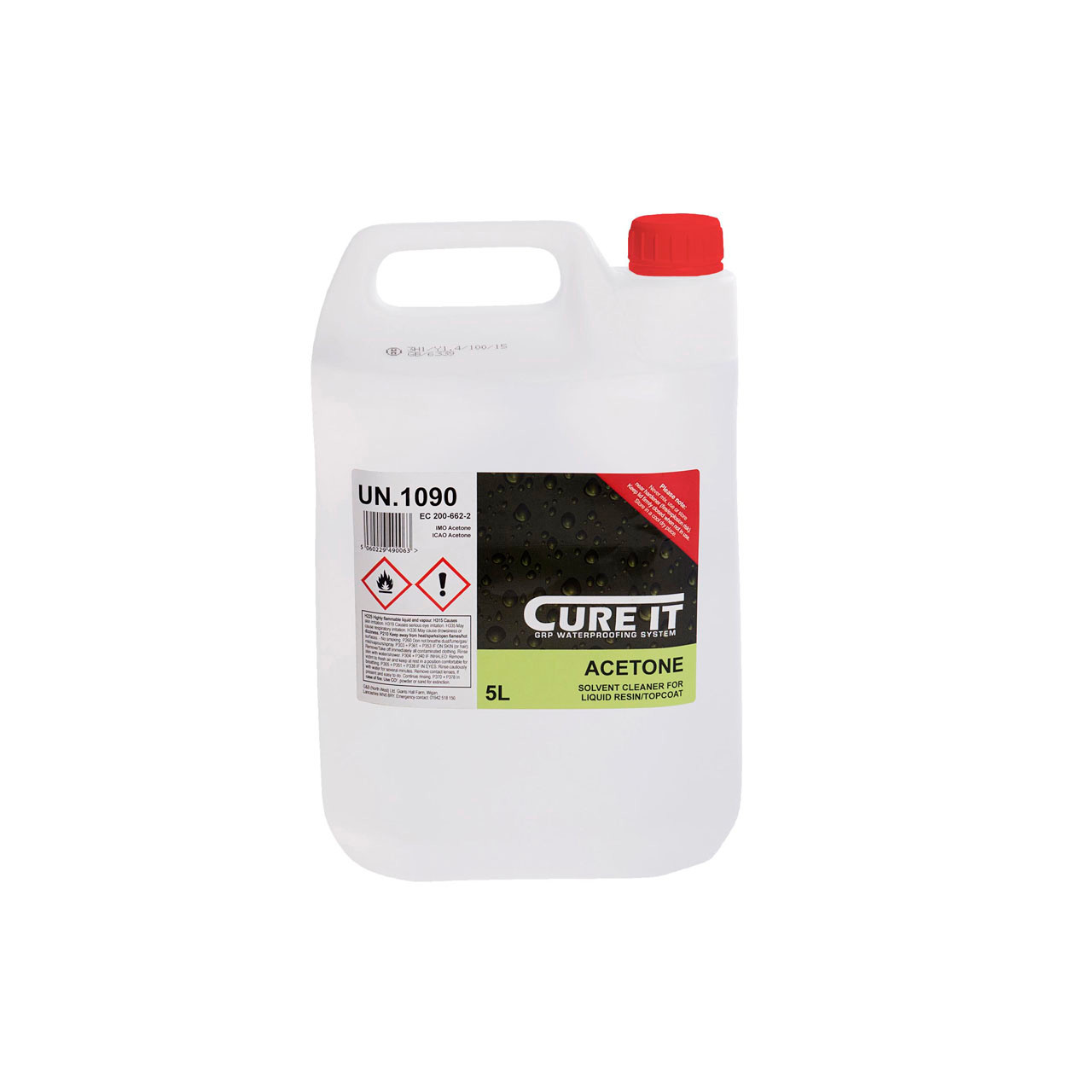 Photograph of Cure It Acetone 5L