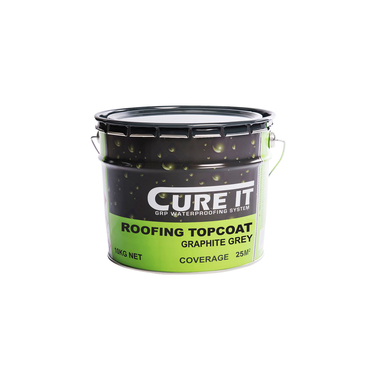 Photograph of Cure It Roofing Topcoat Graphite 10kg