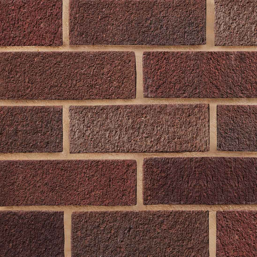 Photograph of Carlton Heather Sandfaced Facing Brick, Brown multi, 215 x 102.5 x 73mm