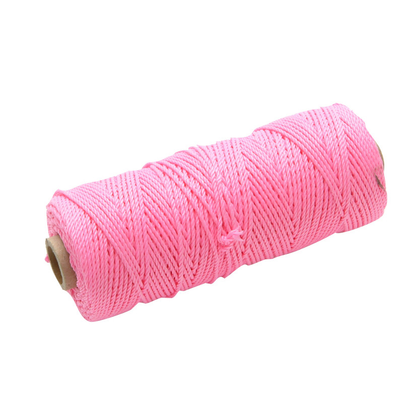 Photograph of Hi-Vis Nylon Brick Line 100m (330ft) Pink