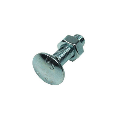 Cup Square Hex Bolt & Nut BZP M10X100mm (5)