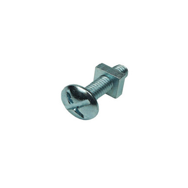 Roofing Bolt & Nut BZP M6X25mm (25)