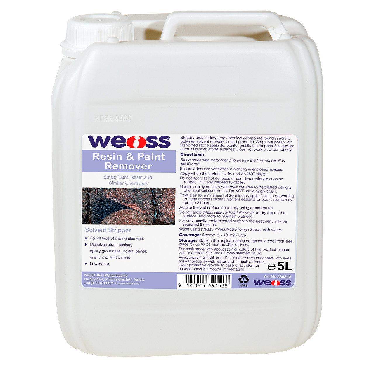 Photograph of Steintec Weiss Resin And Paint Remover - 5 Ltr