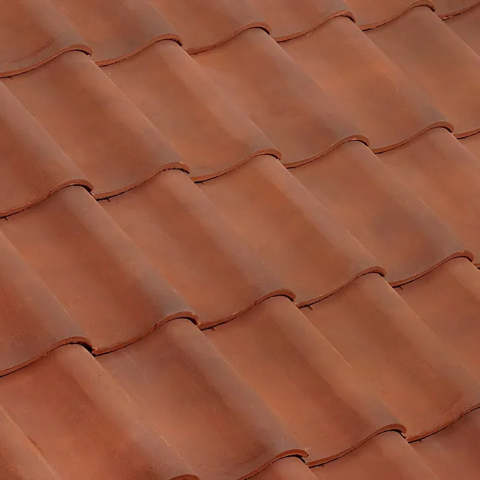 Photograph of Imerys Double Panne S Roof Tile Burnt Red