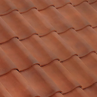 Further photograph of Imerys Double Panne S Roof Tile Burnt Red