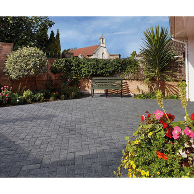 Further photograph of Plasmor Plaspave Block Paving 60mm Charcoal (Pack 360)