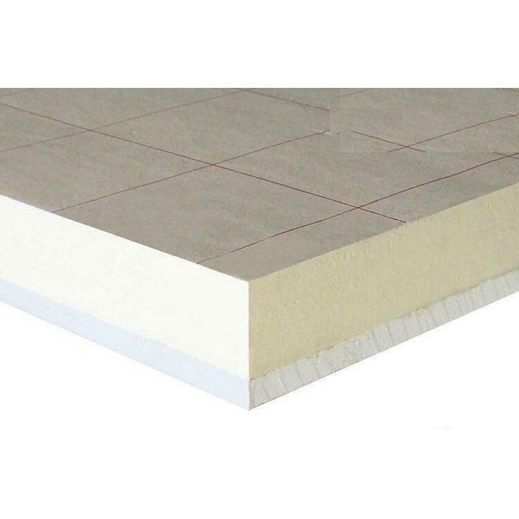 Photograph of U Value Warmline PIR Insulated Plasterboard 2440mm X 1200mm X 37.5mm