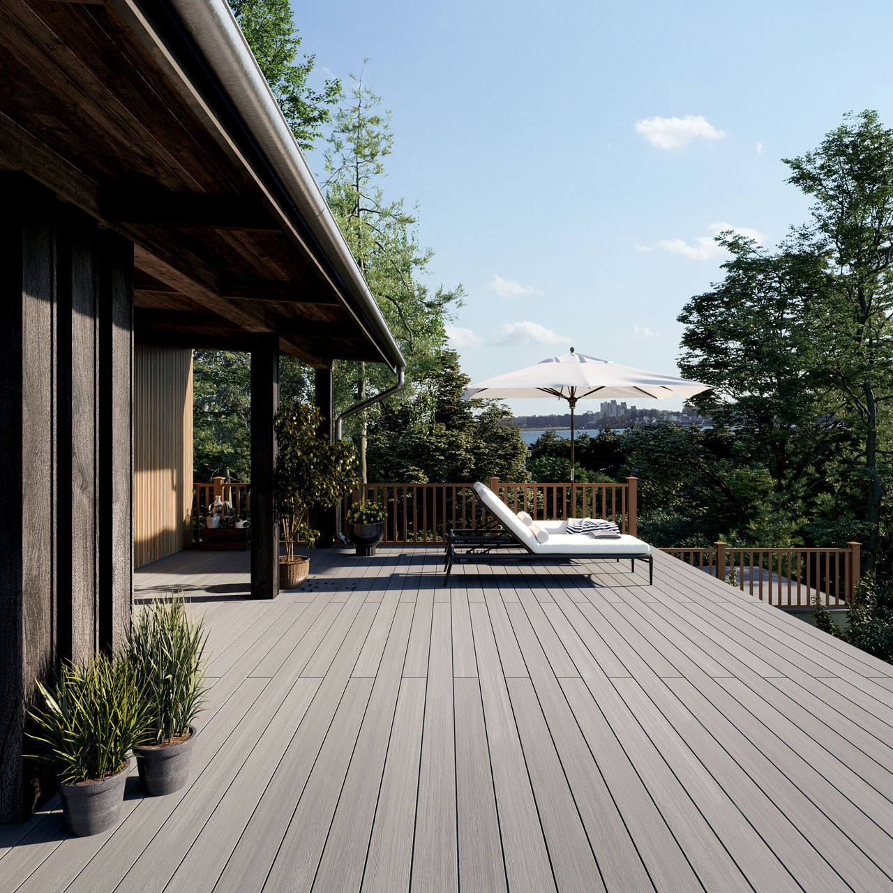 Photograph of Ecoscape Stone Embossed Composite Deck Board 23X138X3600mm