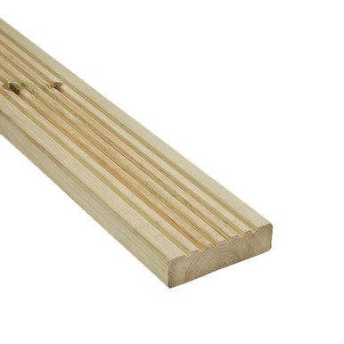 32mm x 125mm (FIN 27mm X 120mm) Reversible Timber Decking Treated