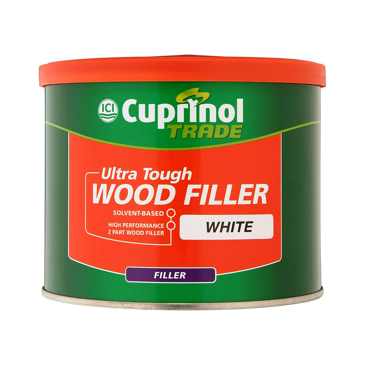 Photograph of Cuprinol Solvent Based Wood Filler, White, 30min Dry Time, 500g Tub