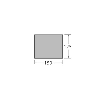 Concrete Kerb Square Channel 150mm x 125mm x 915mm