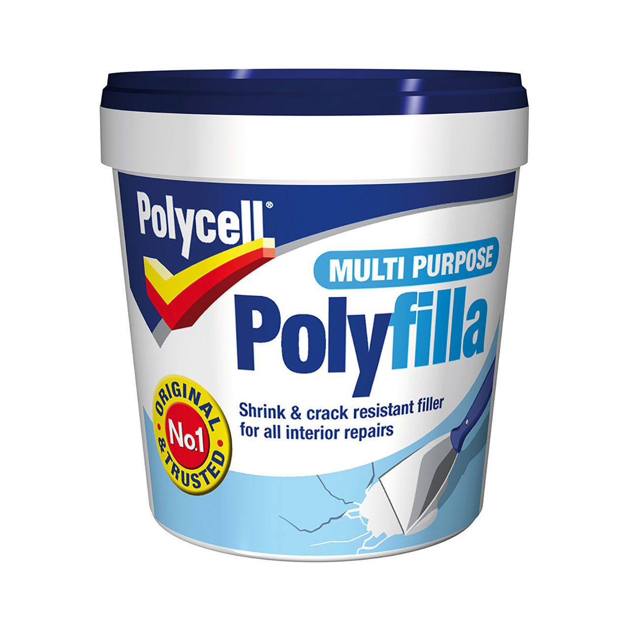 Photograph of Polycell Multi-Purpose Polyfilla All Jobs 1kg
