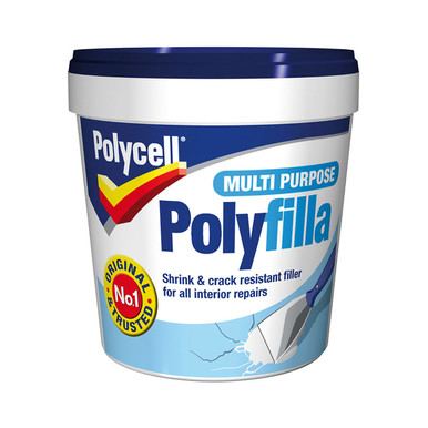 Further photograph of Polycell Multi-Purpose Polyfilla All Jobs 1kg