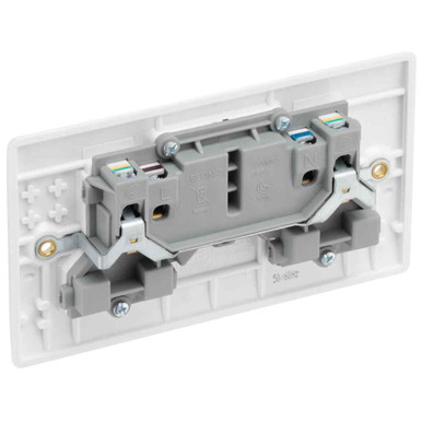 Further photograph of Nexus 13A 2 Gang Switched Socket 822-01