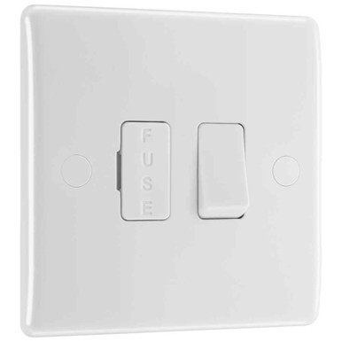 Bg Electrical Fused Connection Unit, Nexus 800 Series, 13A, 250V, White, 86 x 86 x 29mm