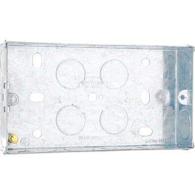 Electrical Metal 2 Gang Back Box 25mm HGS04-01