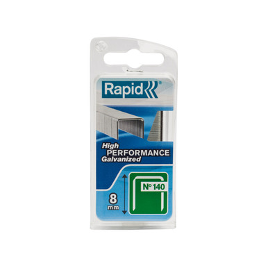 Rapid 140/8NB 8mm Galvanised Staples Narrow Clam (650 Staples)