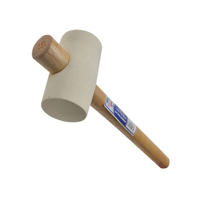 Further photograph of Rubber Mallet - White 567g (20oz)