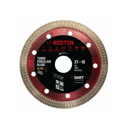 Photograph of Red Ten Ultra Xt-10 Porcelain Diamond Blade 115mm X 22.23B