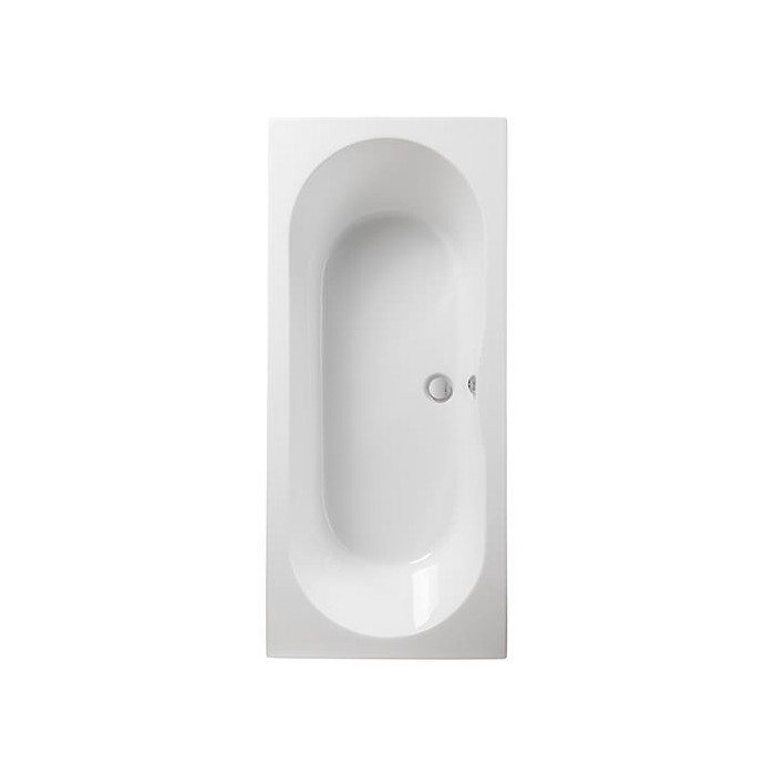 Photograph of Pura Wave Double Ended Bath 1800mm x 800mm (No Taphole) with Leg Pack