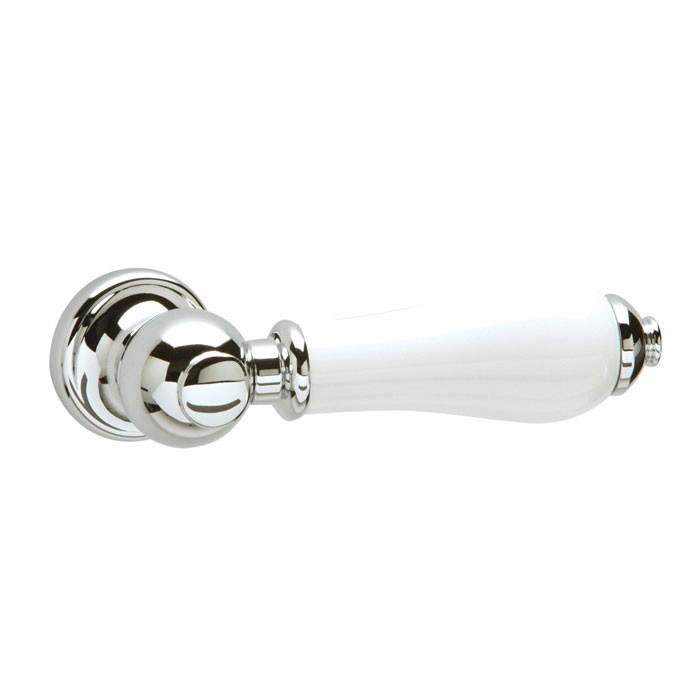 Photograph of Traditional Cistern Lever White Chrome