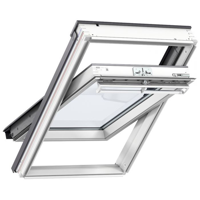 Photograph of VELUX White Painted Centre Pivot Roof Window 940mm x 1180mm GGL PK06 2070