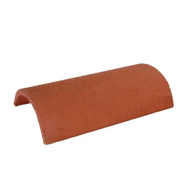 Further photograph of Redland Half Round Ridge 034 Terracotta