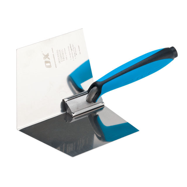 Photograph of Ox Pro Dry Wall Internal Corner Trowel 102mm x 127mm