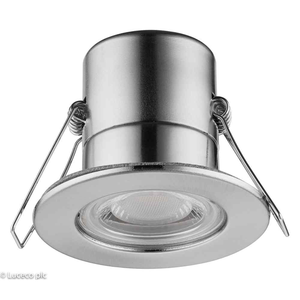 Photograph of ECO FTYPE Downlight 450LM 5W IP65 3000K Brushed Steel