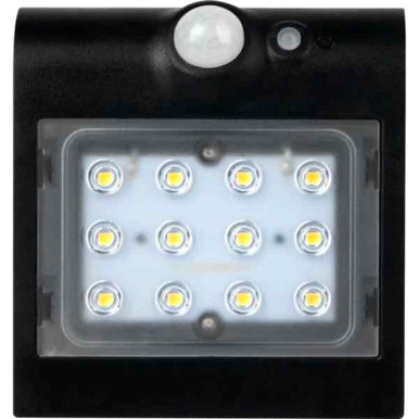 Further photograph of Solar Guardian Black PIR Wall Light IP65