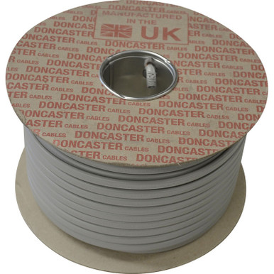 Prysmian 2-Core Grey PVC Cable, BS 6004:2012, 100m Coil, 1.5 sq mm