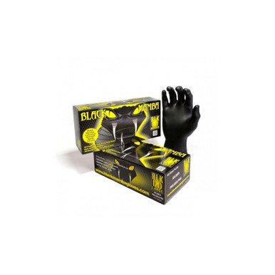 Further photograph of Black Mamba Disposable Nitrile Gloves - Large