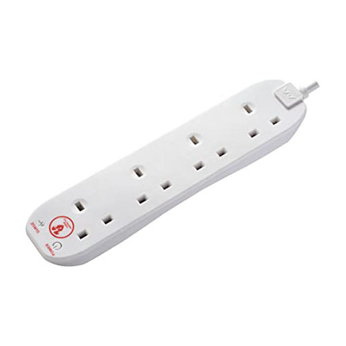 Photograph of 4 Socket 2m Surge Protected Extension Lead