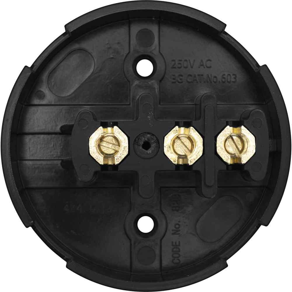 Photograph of Luceco Junction Box, 3 Way 30A, Brown, Urea, 25 Year Warranty, 90mm x 37mm