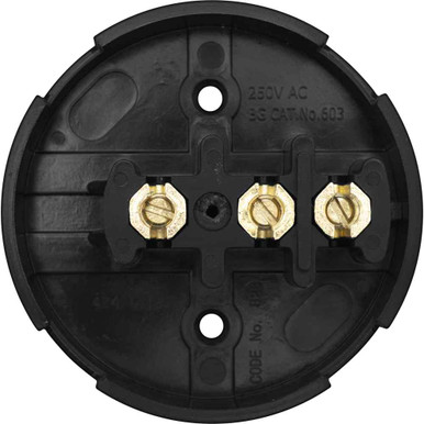 Further photograph of Luceco Junction Box, 3 Way 30A, Brown, Urea, 25 Year Warranty, 90mm x 37mm