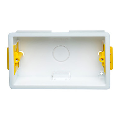 Appleby SB Installation Box, 2 Gang, Thermoplastic, Flush Mount, 133 x 83 x 35mm