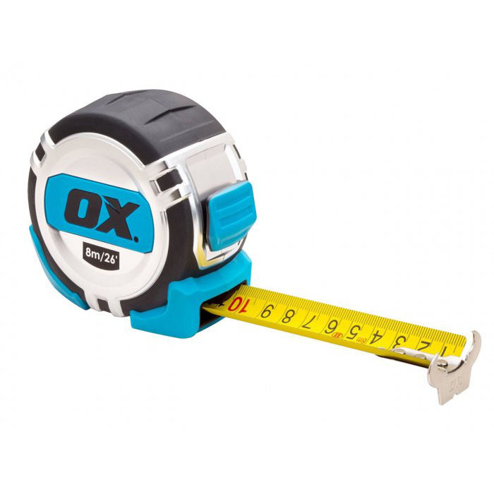 Photograph of OX Tools Pro Metric/Imperial Tape Measure 8m