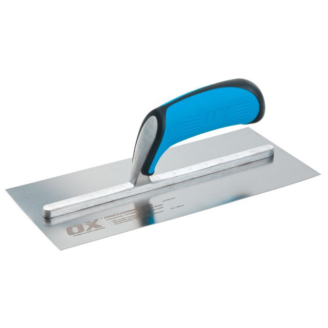 Photograph of OX Tools Pro Stainless Steel Plasterers Trowel 12x 356mm