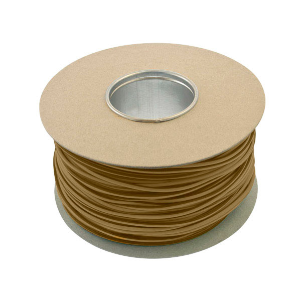 Photograph of Unicrimp Qes3Br 3mm Brown Sleeving 100M Drum