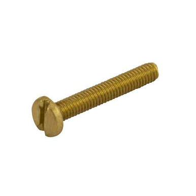 Unicrimp Brass Panhead Screw M4 x 12mm, CE;UKCA, 12mm Length, 8mm Head, 100 Box product image