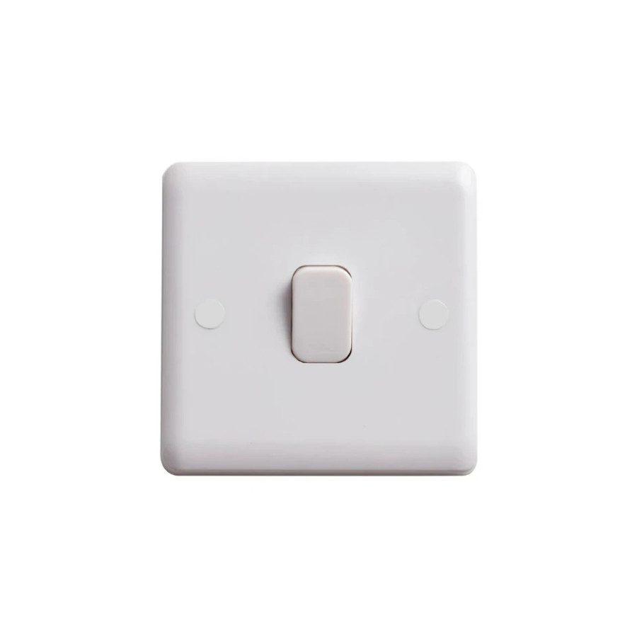 Photograph of Vimark Curve Vc1203 10A 1Gang 2Way Switch White
