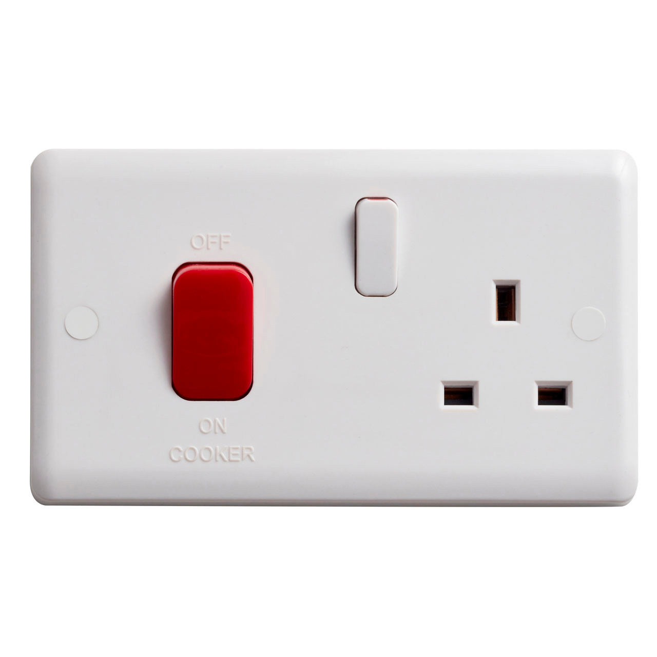 Photograph of Vimark Curve Vc1302 45A Cooker Control 13A Socket White