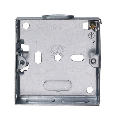 Appleby SB Installation Box, Galvanised, Grey, Flush Mount, Steel, 70x70x16mm, 1 Gang product image