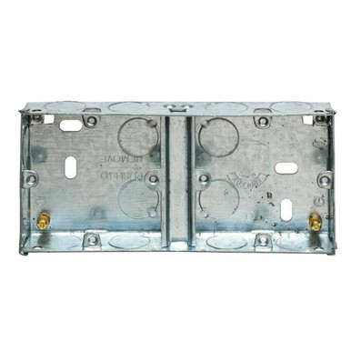 Appleby 2 Gang 25mm Metal Back Box product image