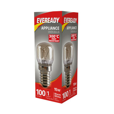 Eveready S1020 15W SES 300?C Heat Resistant Oven Lamp