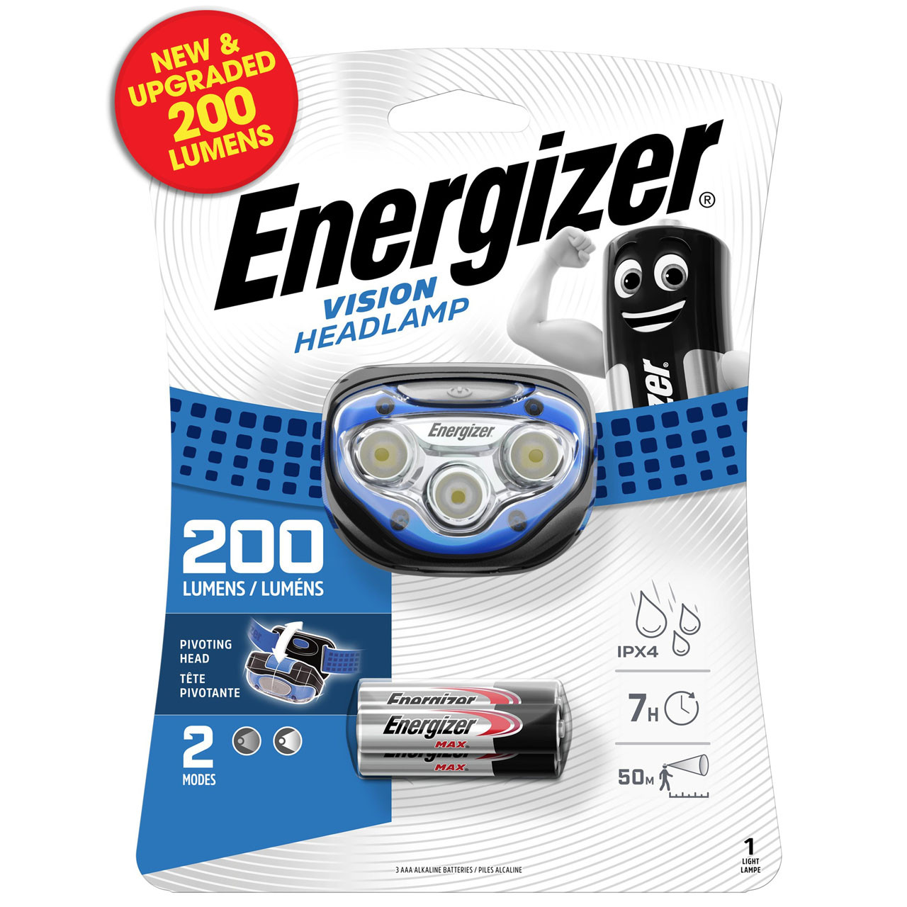 Photograph of Energizer S9177 Vision Headlight 100Lm