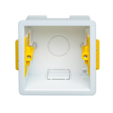 Appleby SB Installation Box, 1 Gang, Thermoplastic, Flush Mount, 83 x 83 x 47mm