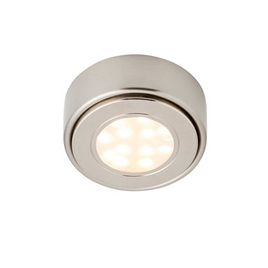 Further photograph of Forum Cul-35860 3W CCT LED Round Under Cabinet Satin Nickel